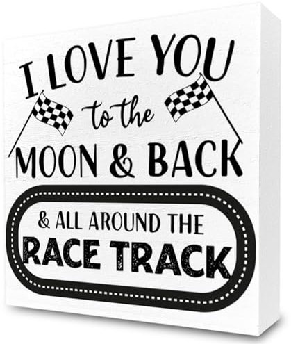 I Love You To The Moon Wooden Sign