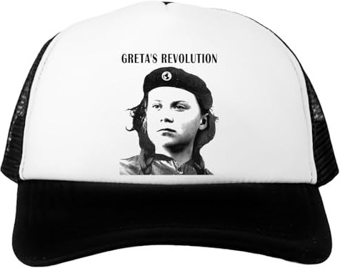 Udaytee Greta's Revolution Thunberg Verstellbare Weiße Unisex-Baseballkappe Für Kinder