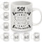 50e Anniversaire Tasses pour 50 ans Femmes Hommes Tasse à café Derrière toi tous tes souvenirs pour maman papa tante oncle Sœur Grand-mère Femme amis cadeau d'inspiration pour l'anniversaire(50-a)