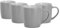 Argon Tableware 4X 350ml Matt Farbig Kaffeebecher - Grau - Keramik Steingut Tee Latté Cappuccino Tassen-Set mit Griff