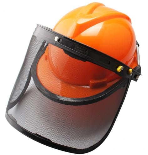 Glixoft Friklipparskyddshjälm, skyddande motorsågshjälm, säkerhetsskyddsmask, hjälm, gräsklippartillbehör för skogsbruk