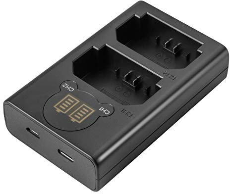 2X Li-90B Li-92B Batterie et Chargeur pour Olympus Tough TG-7, TG-6, TG-5, SH-1, SH-2, SP-100 IHS, Tough TG-1 iHS, TG-2 iHS, TG-3, TG-4, SH50 iHS, SH60, for Ricoh GR III, GR IIIX