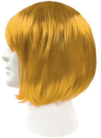 Oblique Unique Perücke Bob Kurzhaar Frisur für Damen Mädchen für Fasching Karneval Kindergeburtstag Halloween Motto Party (Blond)