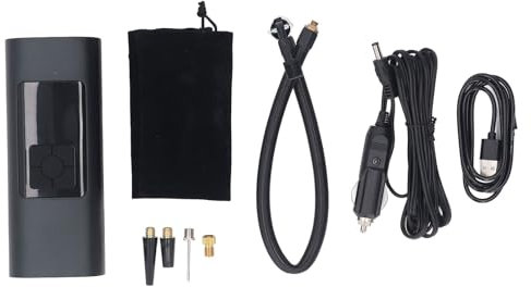 Wakects Compresor de Aire para Inflar Neumáticos, ABS 6000mah Inflador de Neumáticos Eléctrico 150PSI 3X Bomba de Aire Portátil de Inflado Rápido 12V Inflador de Neumáticos con