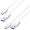 Pack de 2 cables de carga 5 A para Huawei P50/P40/P30/P20/P30 Pro/P30 Lite;Mate 20/20 Pro.para cargador de carga superrápida (1 metro)