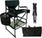 Stuhl Tall Director Chair Klappbarer Künstler Make-up Stuhl Tragbarer Campingstuhl mit Fußstütze 600 lbs Kapazität für Kino Garten Strand Schwarz