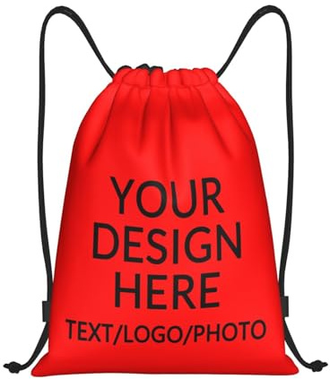 ROHBVMN personalisiert rucksack in Großpackung mit Ihrem Logo –personalisiertes turnbeutel für Herren und Damen, Schwimmtasche, kleine Sporttasche, Kordelzugtasche, ideal für Sport und Freizeit