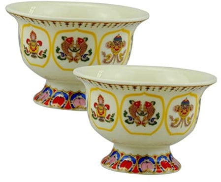 Abaodam Keramik Opferschale Tempelschale Buddha Schüssel Vielseitig Für Opfergaben Aufbewahrung Dekoration Handgefertigt