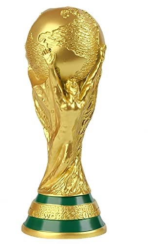 DAOIDE 2022 World Cup Trophy Replica, World Cup Replica, Premium Quality Resin Football Soccer Collectibles, Sports Fan Trophy, Gold Sports Award Decorations for Bedroom Office Desktop (MINI 5.1)