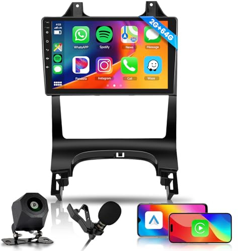Hodozzy 2GB 64GB Android Autoradio pour Peugeot 3008 5008 2009-2015 Radio avec Carplay sans Fil Android Auto, 2 Din Écran Tactile Voiture 9 Pouces Radio Navigition GPS, Bluetooth WiFi FM/RDS Caméra