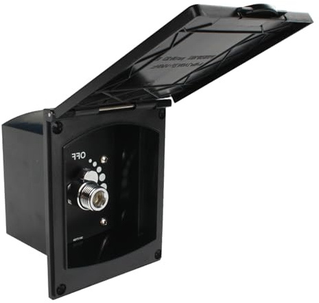 Kit de Cabine de Douche Extérieure - Robinet Réglable à Connexion Rapide | Tuyau Résistant aux Intempéries, Pommeau de Douche pour Camping-Car, Jardin, Plage, Camping et Activités Extérieures