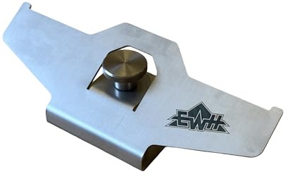 EWH Adapter Flammlachsbrett für Feuerplatte - Edelstahl | Passend für Feuerplatten 4 bis 15 mm | Montagekit Flammlachshalter