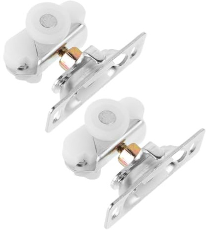 Mikinona 2 pièces Poulie Porte Coulissante Robuste pour Camping-car Roue de Porte Coulissante Rv et Glissement Silencieux
