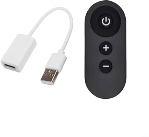 Advokingtap Remote Control Switch DC5V USB RF Wireless LED Strip Dimmer Fan Module Light Switch With Easy-to-Install Receiver, With 30M Operating Range