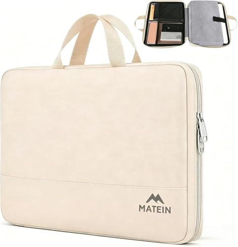 MATEIN Laptoptasche 15 Zoll, Laptoptasche 16 Zoll, Laptop Hülle, Laptop Bag | Laptoptasche mit Griff, Laptop Case Wasserdicht,Macbook Tasche für Arbeit, Büro
