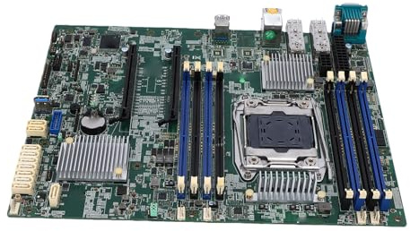 Tosuny LGA 2011-3 Server Motherboard, DDR4 ECC RDIMM E5-2600 V3 V4 C612 LGA 2011-3 AST2400 X99 Mainboard für Standalone Server