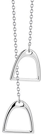 Hufeisen Kette Sterling Silber Pferd Steigbügel Anhänger Halskette Schmuck für Frauen