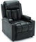 More4Homes STUDIO RECLINER w DRINK HOLDERS ARMCHAIR SOFA BONDED LEATHER CHAIR RECLINING CINEMA (Black)