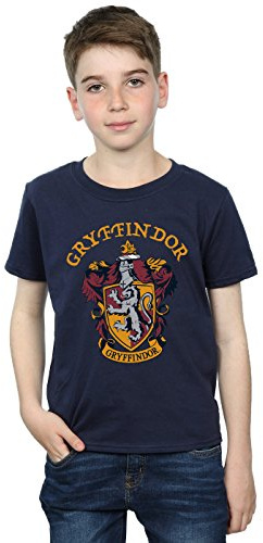 Harry Potter Boys Gryffindor Crest T-Shirt Navy Blue 12-13 Years