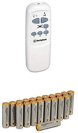 Westinghouse Infrared Remote Control - White with Amazon Basics Batteries
