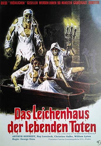 Das Leichenhaus der lebenden Toten (1974) | Kleinformat Filmplakat, Poster [29,7 x 42 cm, Din A3]