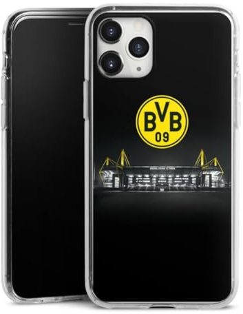 Silikon Hülle kompatibel mit Apple iPhone 11 Pro Max Case transparent Handyhülle BVB Stadion Borussia Dortmund