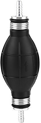 KIMISS Kraftstoff Handpumpe, Gummi & Aluminium Kraftstoffpumpe Linie Handprimer Birne Gas Benzin Für Auto Boot Marine Außenborder(6mm)