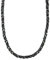 König Design 5 mm Königskette Armband Herrenkette Männer Kette Halskette Panzerkette, 50 cm Schwarz Edelstahl Ketten