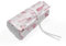 ABAKUHAUS Pink Pencils Case Wrap Roll Holder, Princess Mystic Candles, Durable & Portable Canvas Pencil Organizer, 36 Loops, Rose Pale Pink White