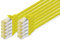 DIGITUS Cable LAN Cat 6A - 1 m - 10 unidades - Cable de red RJ45 - S/FTP blindado - Compatible con Cat-6 y Cat-7 - Amarillo