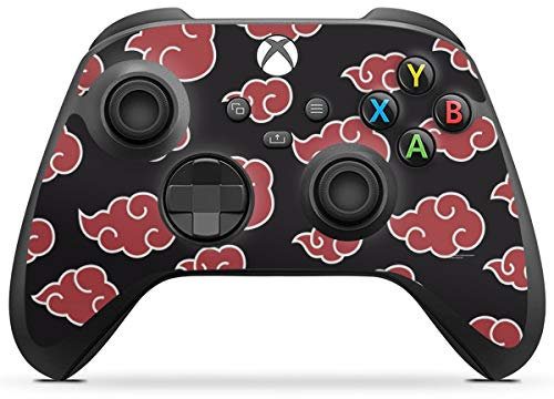 DeinDesign Skin kompatibel mit Microsoft Xbox Series X Controller Folie Sticker Offizielles Lizenzprodukt Naruto Shippuden Akatsuki