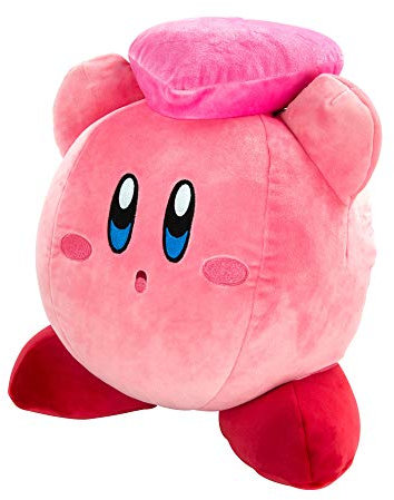 Club Mocchi Mocchi Tomy Plüschtier Kirby Herz Mega 38 cm aus dem Nintendo-Universum – super weich und ideal für Sammler – egal ob Mädchen und Jungen ab 3 Jahren – T12787