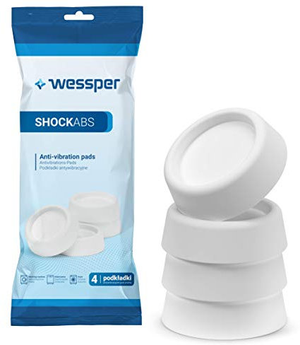 Wessper Universal Schwingungsdämpfer für Waschmaschinen & Trockner - anti Vibrationsdämpfer - Ersatzteile, Zubehör für Bosch, Privileg, AEG, Siemens - Vibration Dämpfer Pads