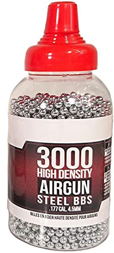 Ecommur. Munizioni in acciaio Steel BBS calibro 4,5 mm. Contenitore da 3000 unità BBS.