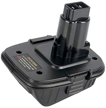 Replacement DCA1820 20V Battery Adapter for Dewalt 18V/20V Tools, Convert 20V Lithium Battery DCB205 Replace 18V NiCad & NiMh Battery Tools DC9096 DW9096 DC9098 DC9099