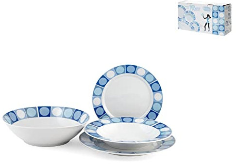 Royal Norfolk 7979600 Tafelservice Techno Appeal, Porzellan, 19-teilig, Porcelain
