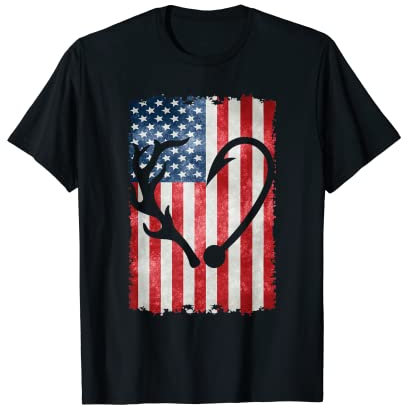Best Fishing & Shed Hunter Antler Elch, Hirsch Jagdbekleidung T-Shirt
