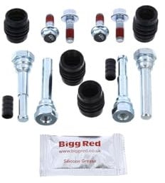 Bigg Red - Brake Caliper Slider Bolt Kit - Rear Left & Right - Compatible with Vauxhall,