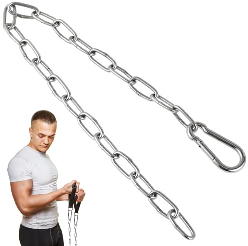 Veemoon 2 Pcs Extension Chain Heavy Duty Pulley Workout Belt Cable Pulley Cable Pulley Attachments Triceps Chain
