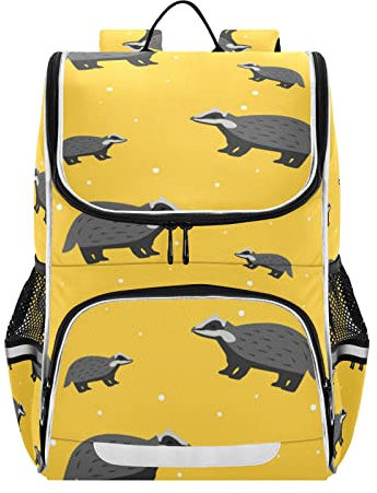 Vnurnrn Süße Maulwurf Faultier Rucksack Schulter Jungen Mädchen Laptop Bookbag Reiserucksack Reflektierender Kinder Kinderrucksack