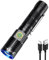APLOS F30 Zoom Torcia LED Ricaricabile, 3000 lumen dimmerabile torcia, EDC torcia tattiche professionale, zoomabile e regolabile all'infinito Per Campeggio Trekking Emergenza