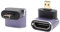 RIIEYOCA 90 Degree Up Angle UHD 8K Micro HDMI to HDMI Adapter,Standard 48Gbps High Speed 2.1 Extender Micro HDMI Male to HDMI Female Support 8K@60Hz,4K@120Hz, 2pack(UP)