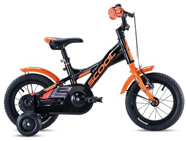 S’COOL XXlite Kinderfahrrad 12 Zoll – Jungenfahrrad – Fahrrad für Kinder 2–4 Jahre – Körpergröße ca. 85–100 cm – Leichtes Kinderrad