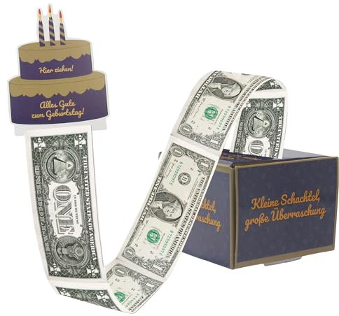 Überraschungsbox | Überraschungsgeschenkbox | Geburtstagsgeschenk Geldgeschenkbox für Freunde, Familie und Kinder