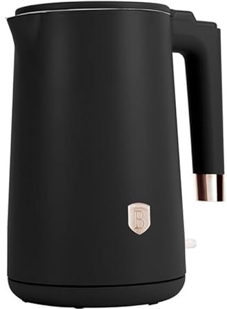 BERLINGER HAUS Wasserkocher mit doppelten Wänden Black Rose Collection | Stilvoll und leistungsstark