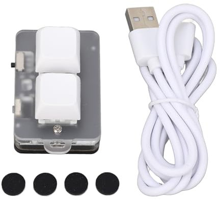 SEAFRONT Tastiera a 2 Tasti Personalizzazione Versatile Migliora L'esperienza di Gioco Tastiera Meccanica RGB BT con Mini Tastiera a 3 Tasti per Videogiochi Lavoro D'ufficio