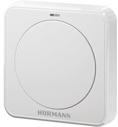 Bouton Poussoir blanc sans fil Hörmann FIT 1 BS - 1 Canal - 868MHz - BiSecur - Réf. 439740 - IP 20