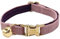 Personalisiertes Katzenhalsband mit Namensschild, verstellbares Samt Katzenhalsband mit Glocke, Haustier Halsband mit Name Telefonnummer Gravierte ID Tags (Pink Purple)