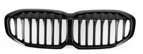 NYSQOFMB Griglia Anteriore Cofano Nero Lucido per BMW F40 Serie 1 2019-2023 Griglia Frontale per Auto