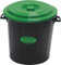 monkey ladder Poubelle de 50 litres, couleur verte, matériau résistant et facile à nettoyer, idéale pour une utilisation en intérieur et en extérieur. *